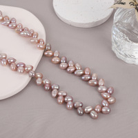Perles de riz naturelles longues, perles d'eau douce, brin de perles en vrac 7-8 mm pour bracelet fait main, collier, création de bijoux DIY