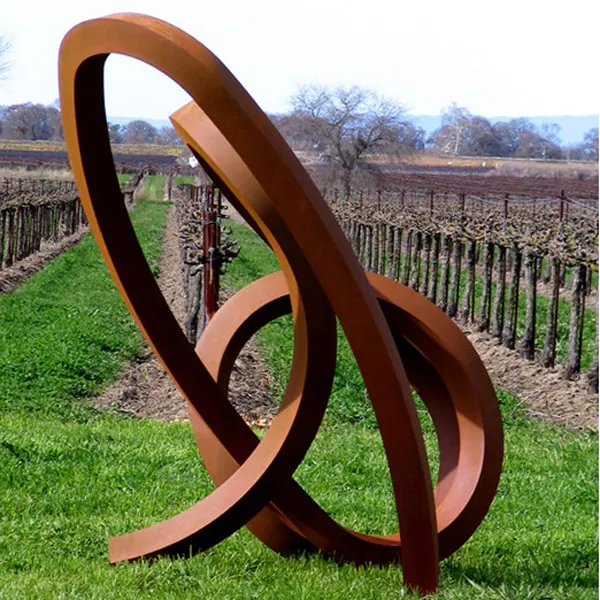 modern art abstract metal craft garden corten steel sculpture for sale
