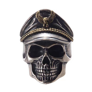 2025 hommes alliage bague barbu capitaine crâne <span class=keywords><strong>Viking</strong></span> soldat <span class=keywords><strong>anneau</strong></span> bijoux de mode pour cadeau - Product Image 1
