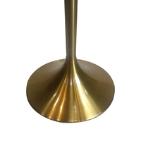Pieds de table modernes en acier inoxydable pour extérieur et bureau à domicile, base en forme de corne de tulipe, quincaillerie pour mobilier de bar haut