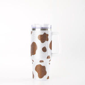 Bicchiere in strass cow <span class=keywords><strong>print</strong></span> 40oz <span class=keywords><strong>cafe</strong></span> glitter bpa - Product Image 6