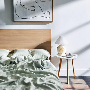 ナチュラルフレンチリネン100% 亜麻羽毛布団カバー掛け布団寝具セットベッドリネン - Product Image 2