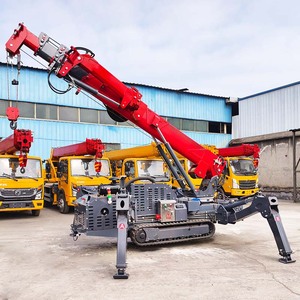 رافعة عنكبوتية متعددة الأغراض 3T 4T 5T، رافعة مجنزرة صغيرة بذراع تلسكوبي للأعمال الإنشائية - Product Image 3