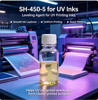 Agent de nivellement copolymère polyéther siloxane 450-5, améliore l'humidification et la flexibilité pour les revêtements UV, les encres et les modificateurs de revêtement PU