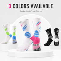 Chaussettes de sport montantes pour hommes, tricotées, très respirantes, pour le basketball, la course, le football et l'entraînement, style américain, performance sportive