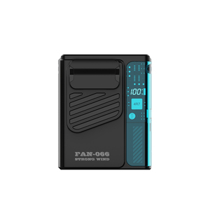 Ventilador de Cintura Portátil Plegable de Alta Velocidad USB 4000mAh Recargable con Pantalla LED, 5 Velocidades, Refrigeración para Viajes al Aire Libre - Product Image 1