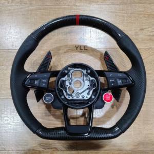 Volant en fibre de carbone YLC <span class=keywords><strong>Audi</strong></span> pour les modèles <span class=keywords><strong>Audi</strong></span> A3 A4L A5 A6 A7 B9 B10 RS3 RS4 RS5 RS6, mise à niveau - Product Image 1