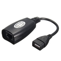 Adaptateur d'extension USB vers RJ45 Xput, prend en charge les câbles Cat5, Cat5e, Cat6, longueur de transmission maximale de 150 pieds