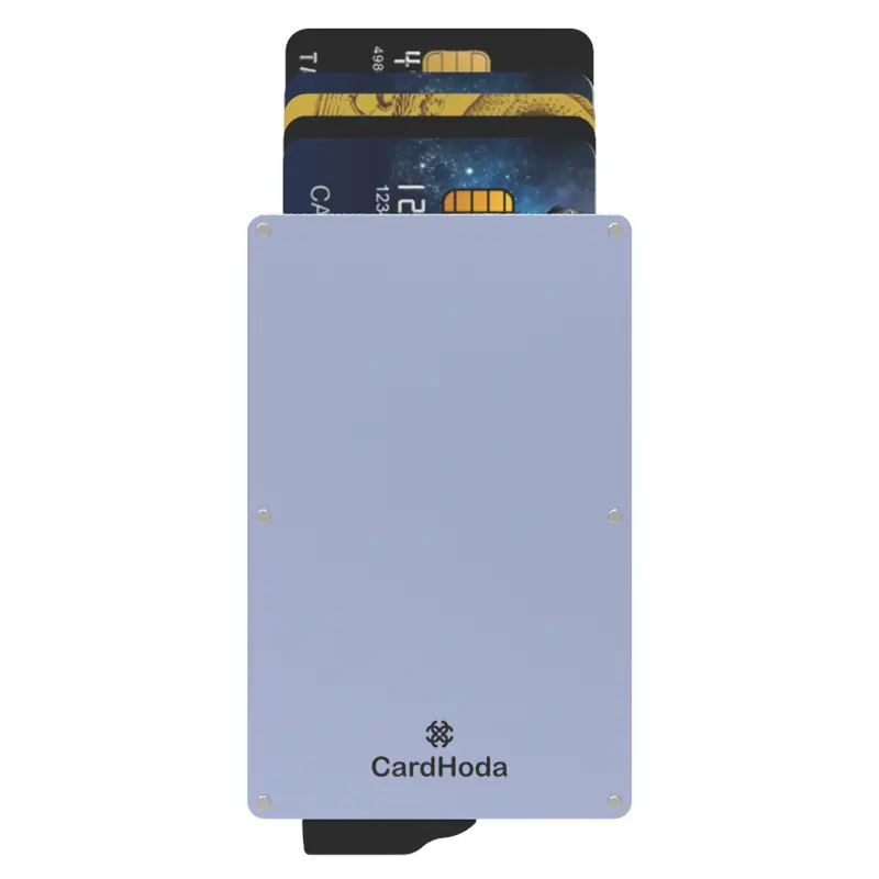 RFID Blocking Credit Card Holder Slim Aluminium Card Case Wallet for Travel and Work Ultra Thin Metal Aluminum Fashion Cardhoda