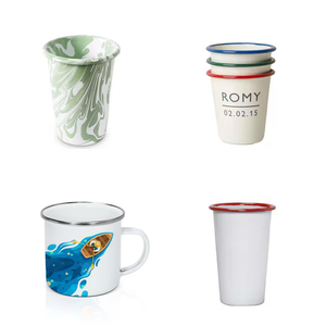 Mug de camping personnalisé blanc bleu rouge 8oz Logo personnalisé Mug en émail de voyage pour la bière cambodgienne Tennent's Lager Queen <span class=keywords><strong>Anne</strong></span> Real Mackenzie - Product Image 1