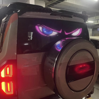 Affichage LED interactif portable et programmable pour voiture, écran souple numérique pour pare-brise de voiture et camion, effet œil de démon