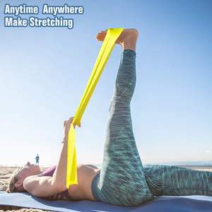 Ensemble de bandes d'exercice de résistance HAIBEI - Bandes d'entraînement de physiothérapie pour la <span class=keywords><strong>musculation</strong></span>, le Pilates, le yoga, le <span class=keywords><strong>haut</strong></span> <span class=keywords><strong>du</strong></span> <span class=keywords><strong>corps</strong></span>, les épaules - Product Image 6