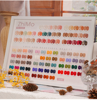 ZHIMO Professionnel avec Couleur Kit de Vernis à Ongles Gel Vegan Vernis à Ongles Gel UV Ensemble de 96 Couleurs 15 Ml pour Salon de Manucure en Gros