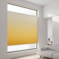 Tela Celular Ecológica Impermeable y con Protección UV, Degradado Amarillo-Blanco de una Sola Cara, 20 mm, Semiopaca, Venta al Por Mayor