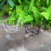 Support mural suspendu pour plantes en pot et succulentes, en fer, moderne et durable, pour balcon intérieur/extérieur