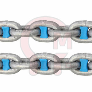 Chaîne d'ancre marine à maillons ouverts galvanisée à chaud HLM U1 U2 U3, chaîne à maillons sans goujons, chaîne d'ancre marine standard - Product Image 3