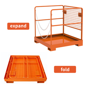 JIGONG pieghevole piattaforma di sicurezza carrello elevatore gabbia uomo attacco <span class=keywords><strong>cestello</strong></span> per la gestione di compiti difficili sicuro e affidabile - Product Image 3