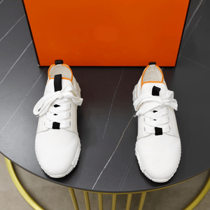 Men's Pure Tone Stylish <b>Sneakers</b> Solid <b>Leather</b> Framework Perspiration Resistant Lining Soft Sole Resilience Solid Structural - Product Image 5