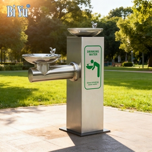 Dispensador de <span class=keywords><strong>agua</strong></span> público cuadrado, estación de <span class=keywords><strong>agua</strong></span> de pie, filtración de <span class=keywords><strong>agua</strong></span> <span class=keywords><strong>purificada</strong></span>, fregadero exterior de acero inoxidable, área escénica, Parque - Product Image 2