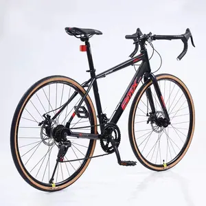 Vente Directe d'usine Vélo De Route Haute Qualité Carbone Roadbike 700c Vélo De Course 21 Vitesse Avec Frein À Disque