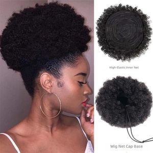 Accessoires pour perruques : Bonnet en dentelle, <span class=keywords><strong>filet</strong></span> à <span class=keywords><strong>cheveux</strong></span> en maille élastique avec cordon de serrage, style rétro, couleur OMBRE, modèle Bud-Release, base pour queue de cheval, <span class=keywords><strong>filet</strong></span> à <span class=keywords><strong>cheveux</strong></span> pour boucler - Product Image 1