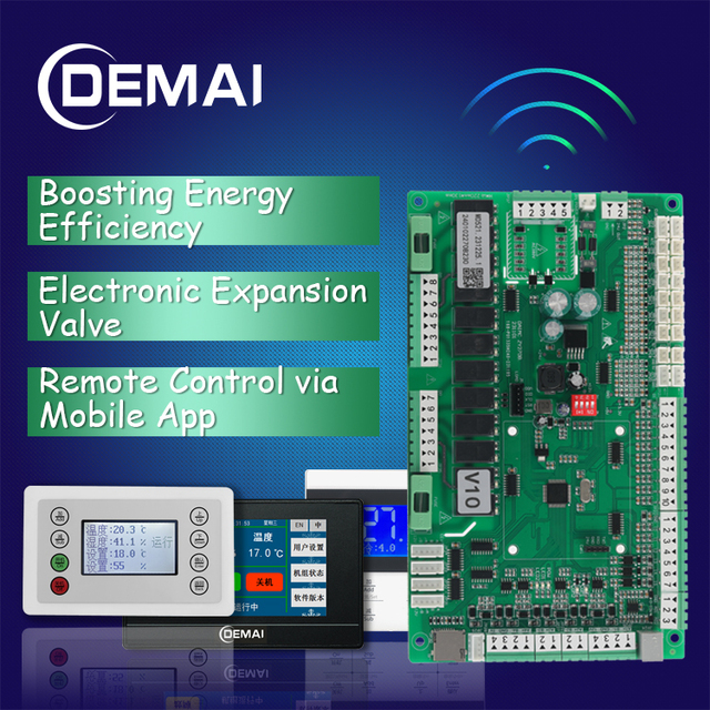Universal Circuit Board for Water Source Heat Pump HVAC RS485 Communication Heat Recovery Parts Controllers Industrial Control