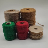 Corde torsadée en jute et chanvre, naturelle, pour emballage artisanal, décoration de bouquets faits main, 100 m de longueur