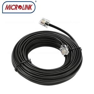 <span class=keywords><strong>Cable</strong></span> <span class=keywords><strong>Plano</strong></span> Telefónico MICROLINK 6p4c 6p2c de 4 <span class=keywords><strong>Hilos</strong></span> RJ14/UART, <span class=keywords><strong>Cable</strong></span> UTP CAT3 - Product Image 4