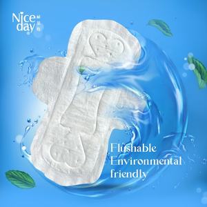 Hoge Kwaliteit Plastic-Vrije Spoelbare Maandverband Milieuvriendelijke Vrouwelijke Dagelijkse <span class=keywords><strong>Maxi</strong></span> Geen Logo Menstruatiepads - Product Image 6