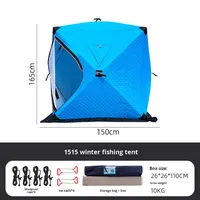 Tente de pêche écologique légère pour une personne, de qualité supérieure, épaisse, résistante au froid, pour la pêche en plein air, le camping, coupe-vent