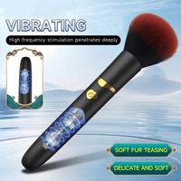 Brosse à maquillage vibrante, masseur, stimulation du point G, du mamelon et du clitoris, jouets de maquillage multifonctions, produit sexuel