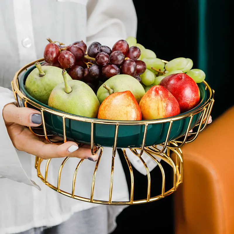 Cesto di frutta da cucina per la casa in acciaio inossidabile 304 moderno multiuso