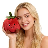 Peluche douce en forme de tomate, jouet câlin pour animaux de compagnie