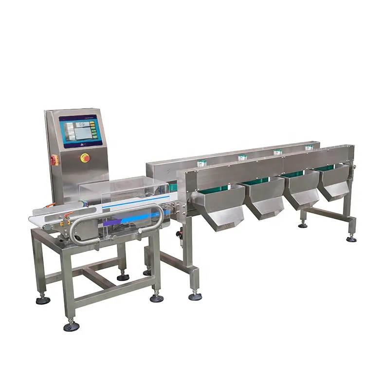 Multi-level Range 4 To 8 Section Classification Weigher For Meat Beef Chicken Package Vegetable Automatic Weighing Scales