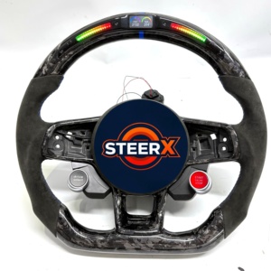 Volante de Repuesto Directo para <span class=keywords><strong>VW</strong></span> GTI, Compatible con Golf MK7, Sagitar, Sportsvan, Teramont, Scirocco B8, en Fibra de Carbono Forjada - Product Image 1