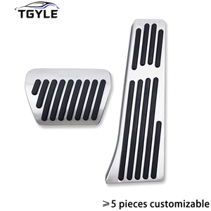 Pedales para Auto Mengka, Cubiertas de Pedal de Acelerador, Freno y Reposapiés, Estilo Metálico para <span class=keywords><strong>BMW</strong></span> Serie 1, 2, 3, 5, X3, X5, X6 - Product Image 1