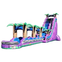 Vente flash : toboggan aquatique gonflable Purple Crush Commercial à vendre