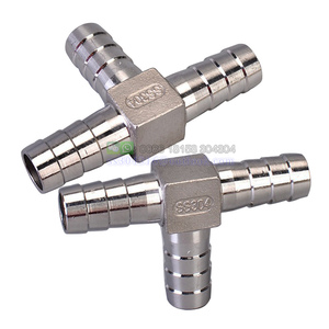 1/8 Inch- 6mm Ống Barb 304 Thép không gỉ loại T Đầu nối bằng nhau 3 cách Bộ chuyển đổi lắp ống cho nước - Product Image 4