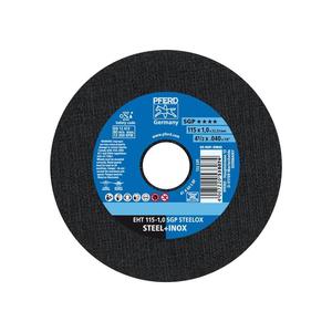 PFERD Disque à tronçonner SGP STEELOX dm115x1mm droit inox alésage 22.23mm - Product Image 1