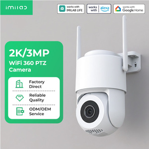 IMILAB 2K 3MP WiFi 360 PTZ กล้องรักษาความปลอดภัยกลางแจ้งพร้อมการติดตามด้วย AI การควบคุมแอปที่จัดเก็บข้อมูลในเครื่องและบนคลาวด์ บันทึกแบบมีสายตลอด 24 ชั่วโมงทุกวัน - Product Image 1