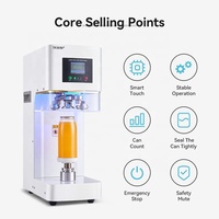 Selladora de Latas No Rotativa FEST para Boba, Máquina para Sellar Bubble Tea, Sellador de Latas de Aluminio para Cerveza, Máquina Enlatadora