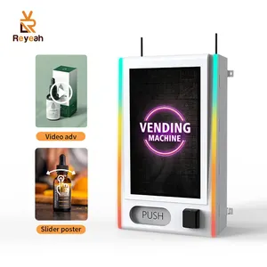 Mini Wall Mount Vending Machine Não Moedas Máquina de Venda automática Card Acceptor Eletrônico Age Proof Vending Machine Com Id Card Reader