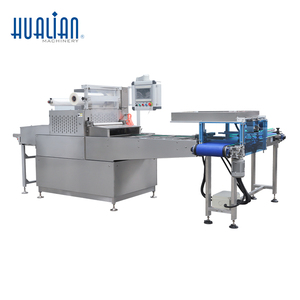Machine de scellage automatique multifonction Hualian HVT-550A-3 pour barquettes alimentaires, idéale pour les contenants en plastique de repas frais, de plats rapides et de riz - Product Image 1