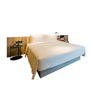 Ronghetai Custom Hotel King Bed Furnishing Set Modern Bedroom Furniture For Beach Hotel