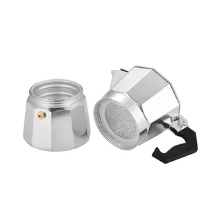 Custom Logo Color Aluminum Moka Pot Stovetop Italian Coffee Maker Espresso Mocha Pot For Kahve