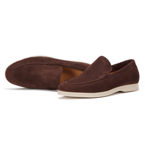 Mocassins Penny Loafers en <span class=keywords><strong>daim</strong></span> et cuir de vachette pour hommes, chaussures plates décontractées et confortables - Product Image 6
