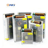 Alimentation à découpage AC/DC ENKI 120W 12V 10A à sortie unique, boîtier métallique perforé, efficacité 93%, modèle S-120-12 pour CCTV et LED