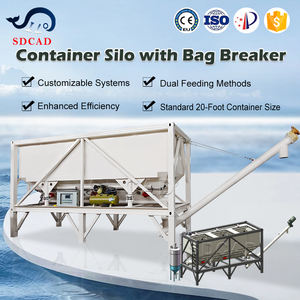 Yatay Çimento Silosu Dikdörtgen Konteyner Tipi Depolama Kutusu, Mobil Tesis İçin Vidalı Konveyörlü Kolay Taşıma - Product Image 3