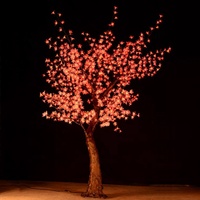 Arbre de cerisier artificiel lumineux LED étanche IP65 de 2,5 m pour la décoration extérieure de paysages et de rues, personnalisable en usine