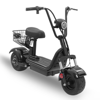 1000w 48v1 2ah/20ah lityum pil mini citycoco çocuklar genç yağ lastik e-scooter elektrikli scooter gençler için